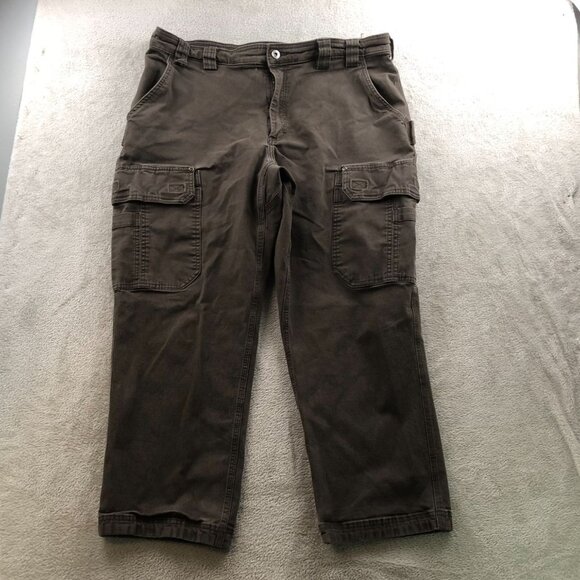 Duluth Trading Co Mens Cargo Pants Size 40x28 Straight Relaxed Fit Brown Classic - Picture 11 of 12